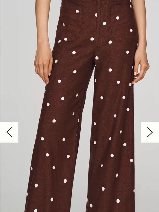 Maeve Pants - Maeve Colette Linen Stretch High-Rise Wide-Leg Pants 27p